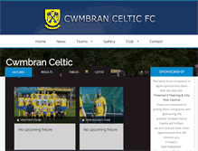 Tablet Screenshot of cwmbranceltic.com